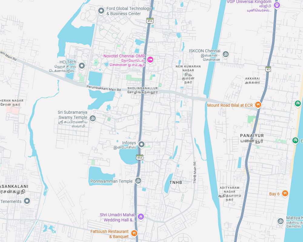 Perumbakkam OMR map